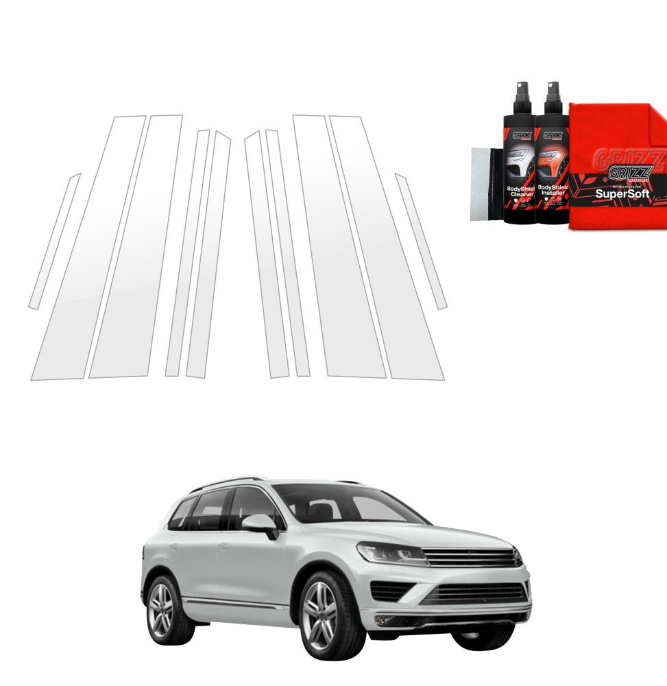 10w1 Folia ochronna na słupki do Volkswagen VW Touareg (2014-2018)