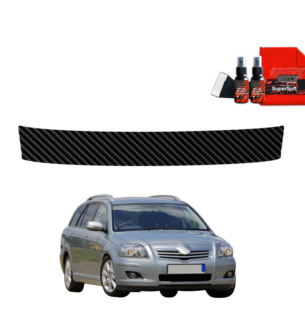 Folia karbonowa na próg bagażnika do Toyota Avensis Kombi (2003-2009)