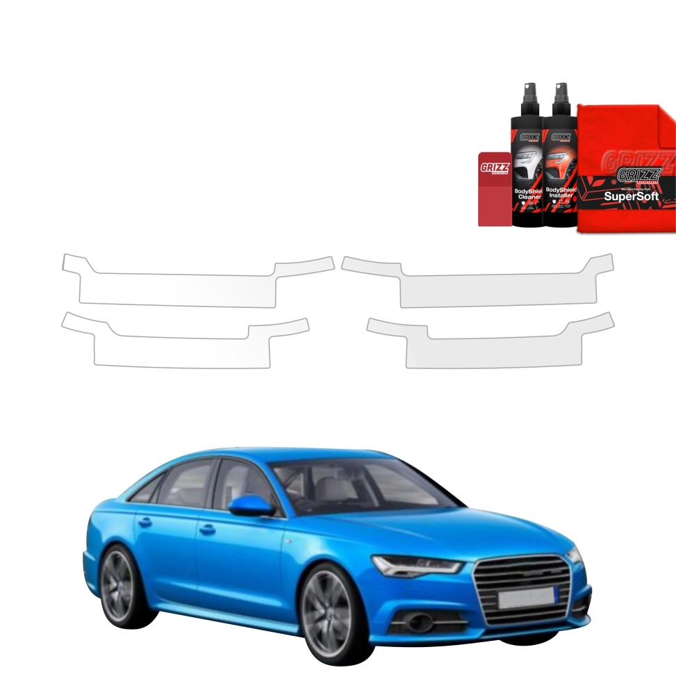 4w1 Folia ochronna na progi do Audi A6 C7 Sedan Facelifting (2014-2018)