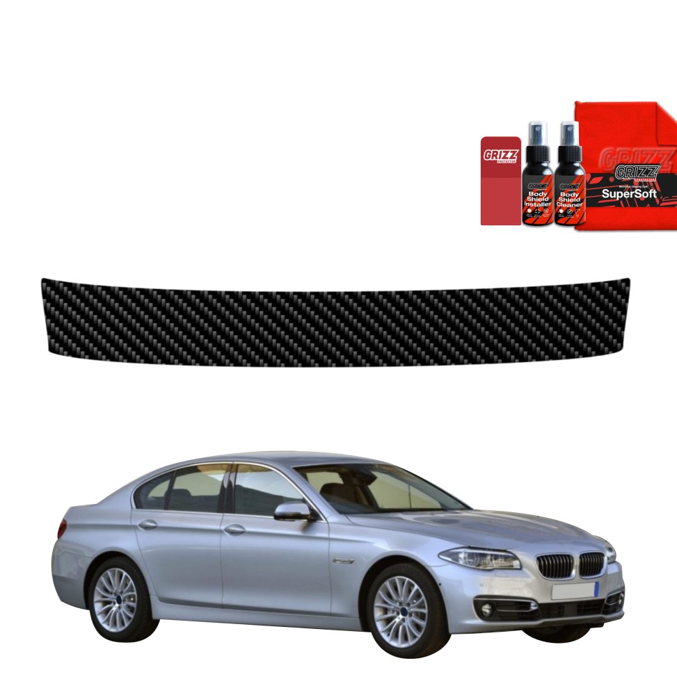 Folia karbonowa na próg bagażnika do BMW 5 F10 Sedan LCI (2012-2017)