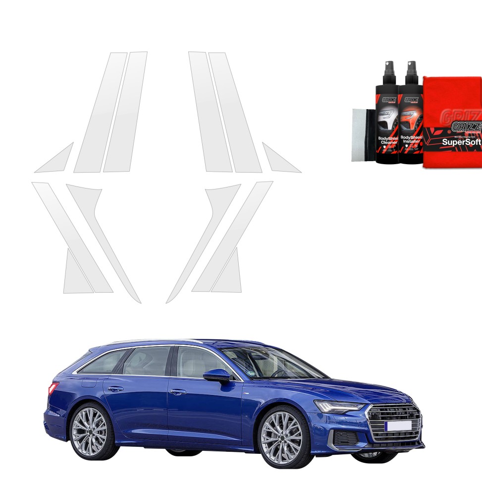 12w1 Folia ochronna na słupki do Audi A6 C8 Kombi (2018-2023)