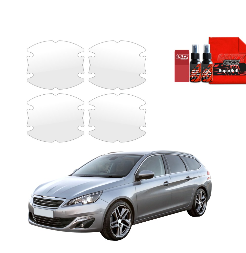 4w1 Folia ochronna pod klamki do Peugeot 308 Kombi (2013-2021)