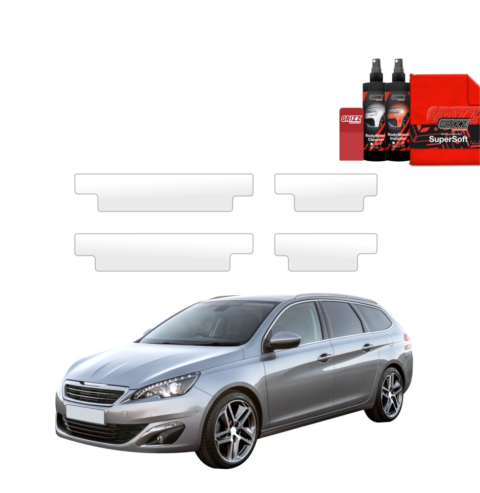 4w1 Folia ochronna na progi do Peugeot 308 Kombi (2013-2021)