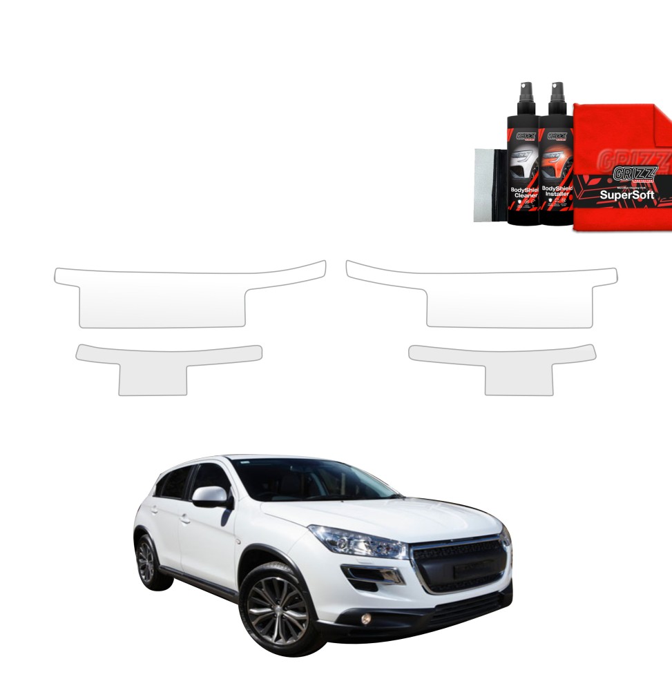 4w1 Folia ochronna na progi do Peugeot 4008 (2012-2017)
