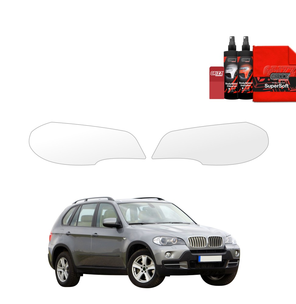 2w1 Folia ochronna na lampy do BMW X5 E70 SUV 5D (2006-2013)