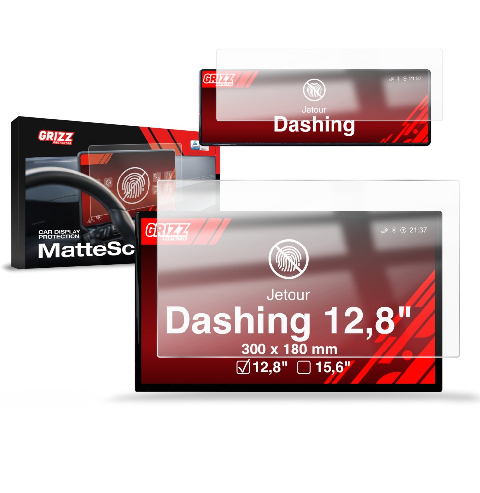 Folia antyodciskowa na ekran Jetour Dashing 12,8" (2025-2026) matowa Grizz 2w1
