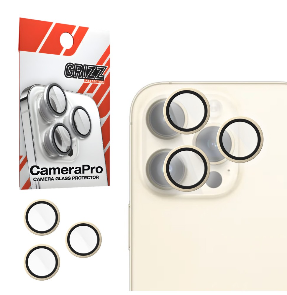 Szkło na aparat z ramką do Apple iPhone 11 Pro Max Silver GRIZZ