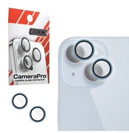 Szkło na aparat z ramką do Apple iPhone 14 Blue...