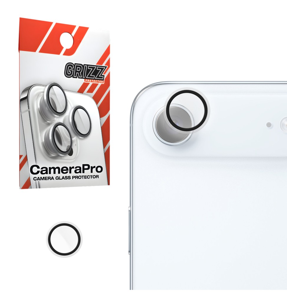 Szkło na aparat z ramką do Apple iPhone 17 Air Clear GRIZZ