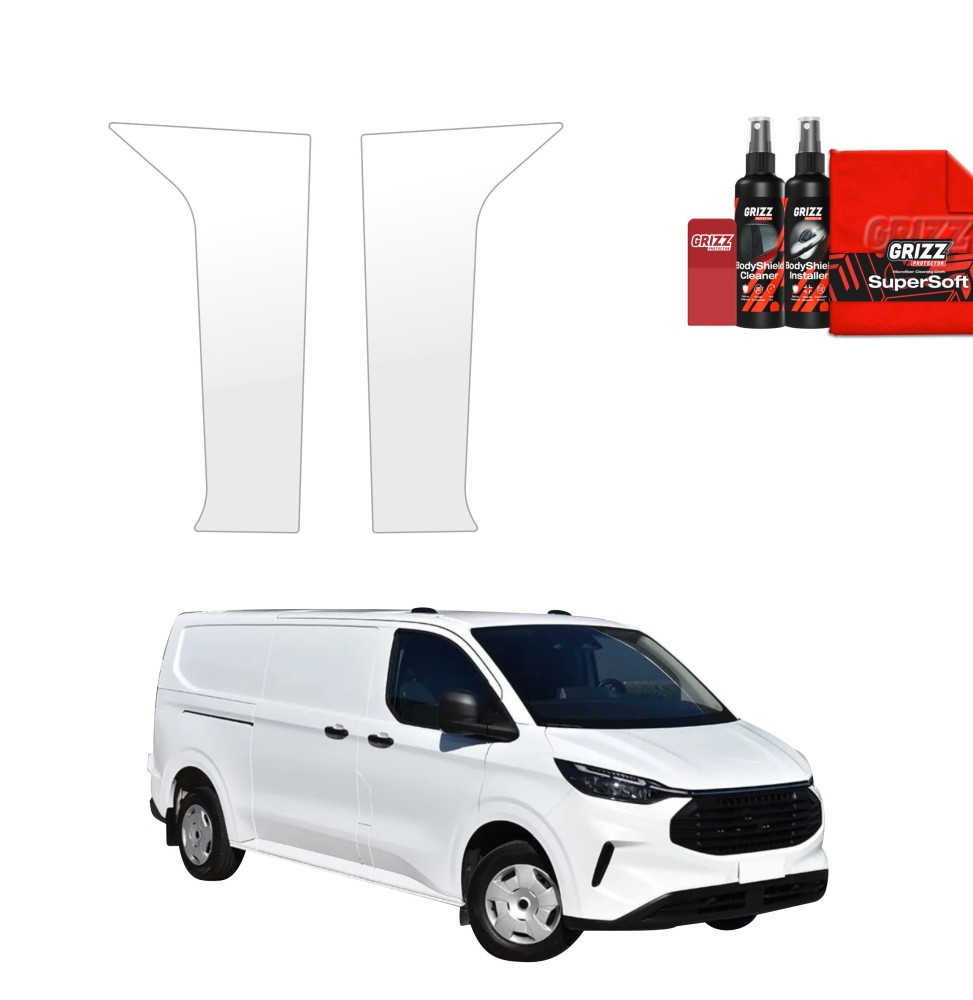 2w1 Folia ochronna na słupki do Ford Custom (2023-2026)
