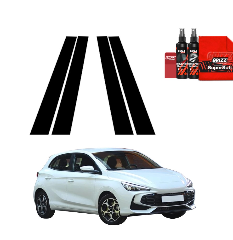 4w1 Czarna folia na słupki do MG 3 (2024-2026)