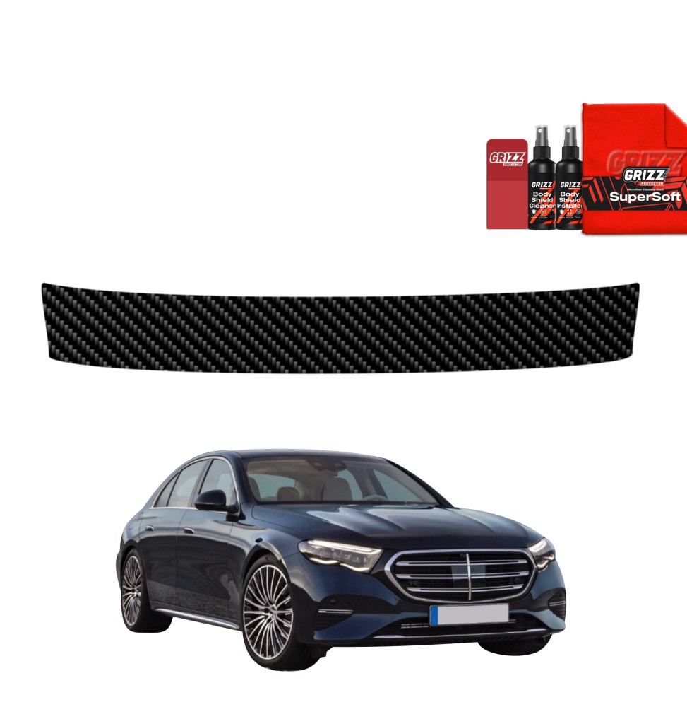 Folia karbonowa na próg bagażnika do Mercedes E Klasa (2016-2023)