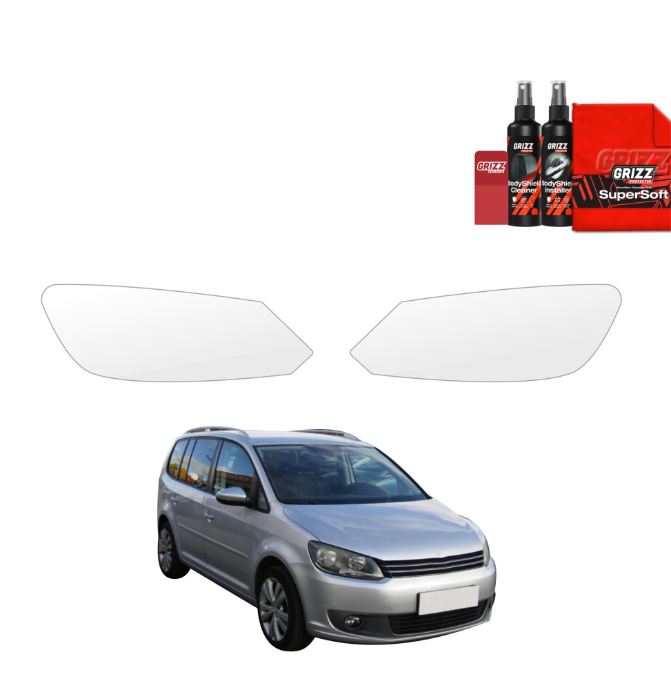 2w1 Folia ochronna na lampy do Volkswagen Touran I MPV 5D (2010-2015)