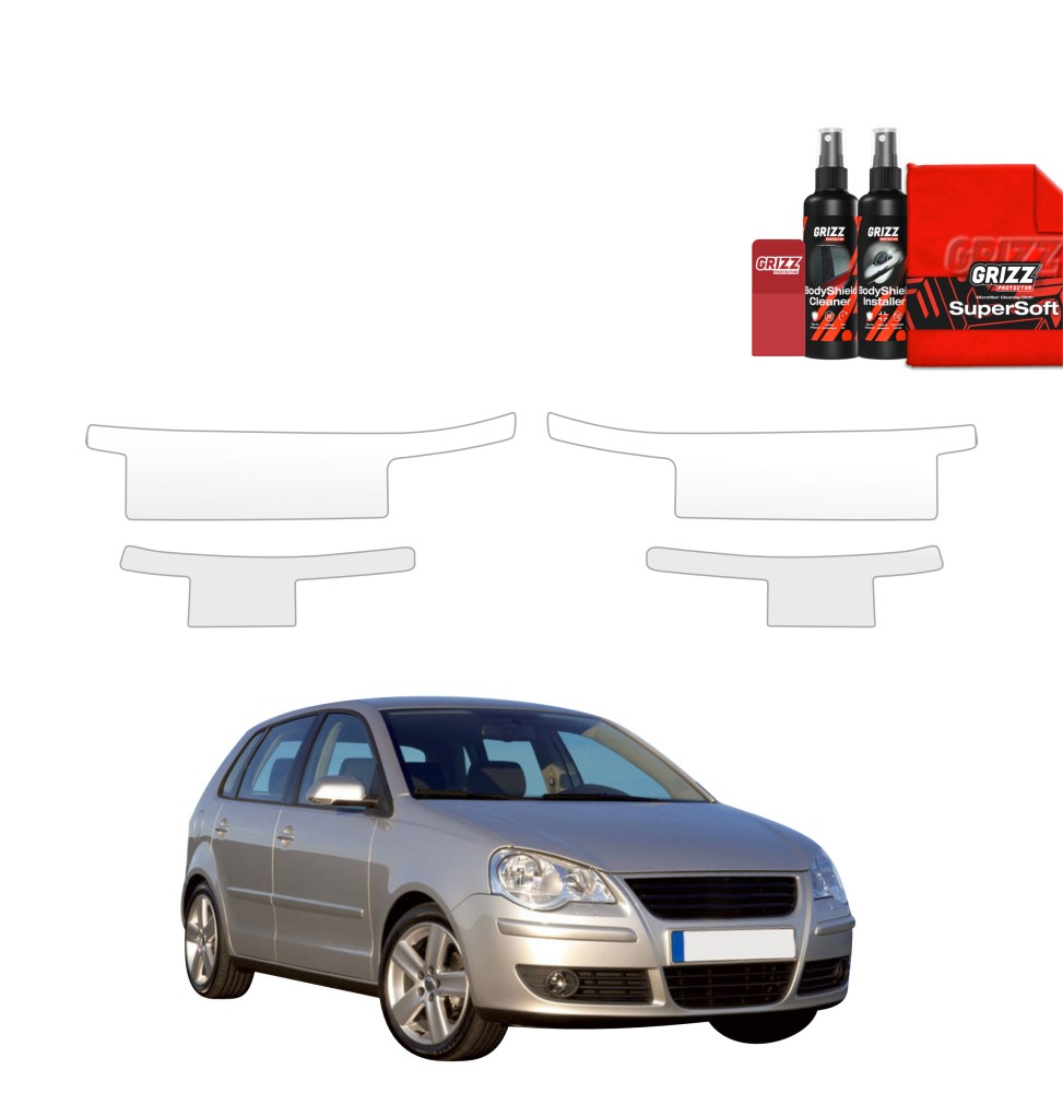 4w1 Folia ochronna na progi do Volkswagen Polo Hatchback 5D (2001-2009)