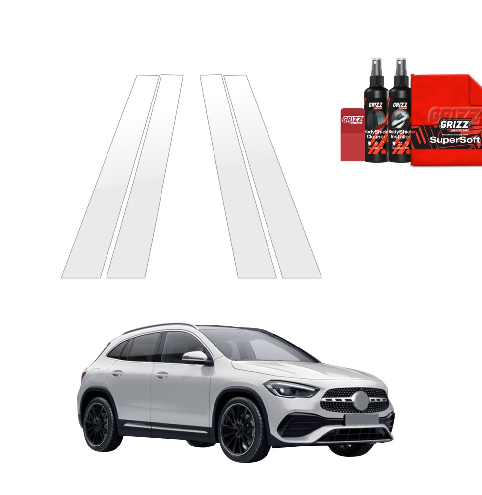 4w1 Folia ochronna na słupki do Mercedes GLA 200 (2020-2026)