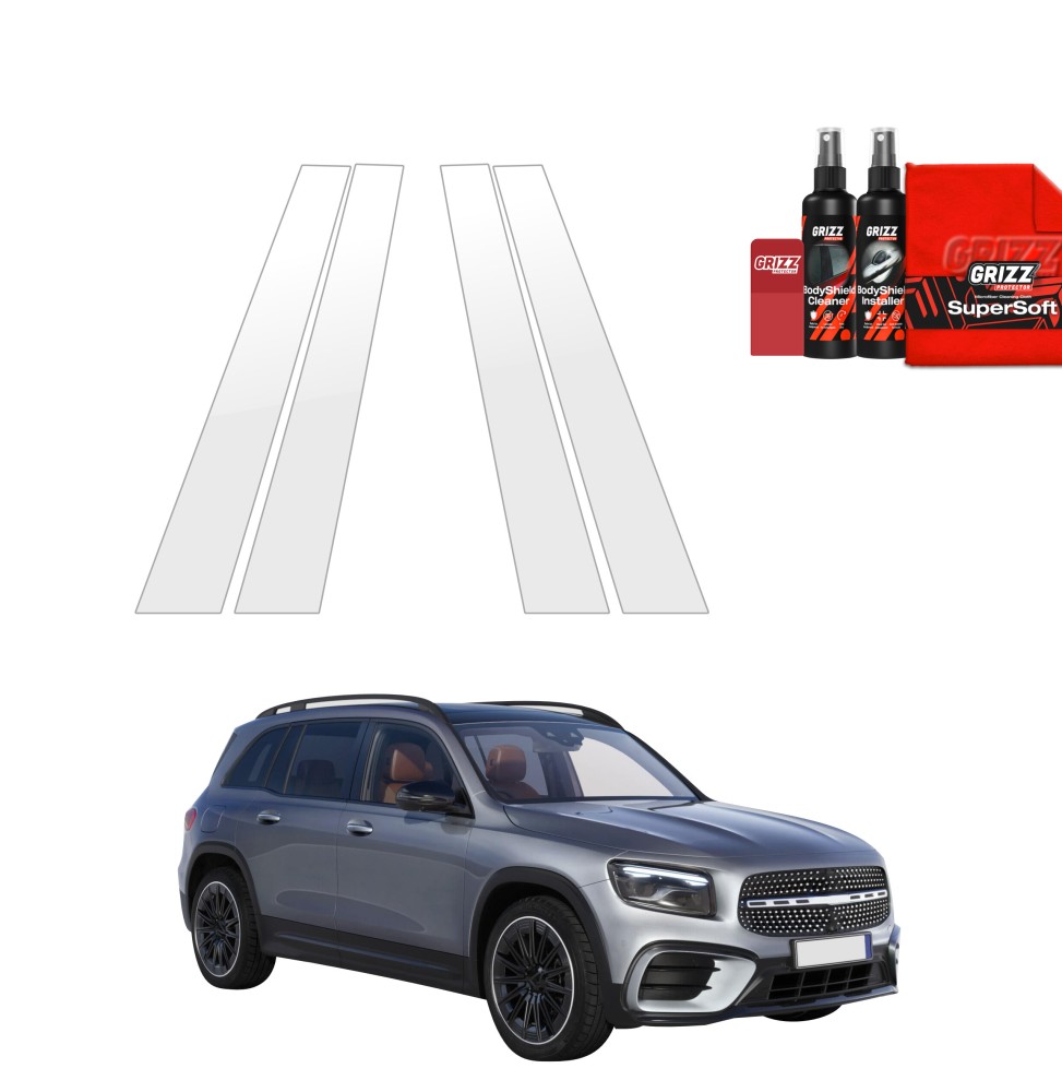 4w1 Folia ochronna na słupki do Mercedes GLB 200 (2023-2026)
