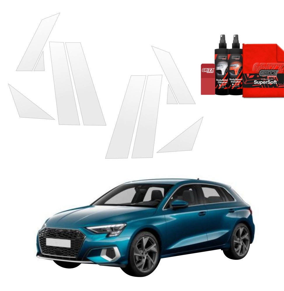 8w1 Folia ochronna na słupki do Audi A3 8Y Sportback (2020-2023)