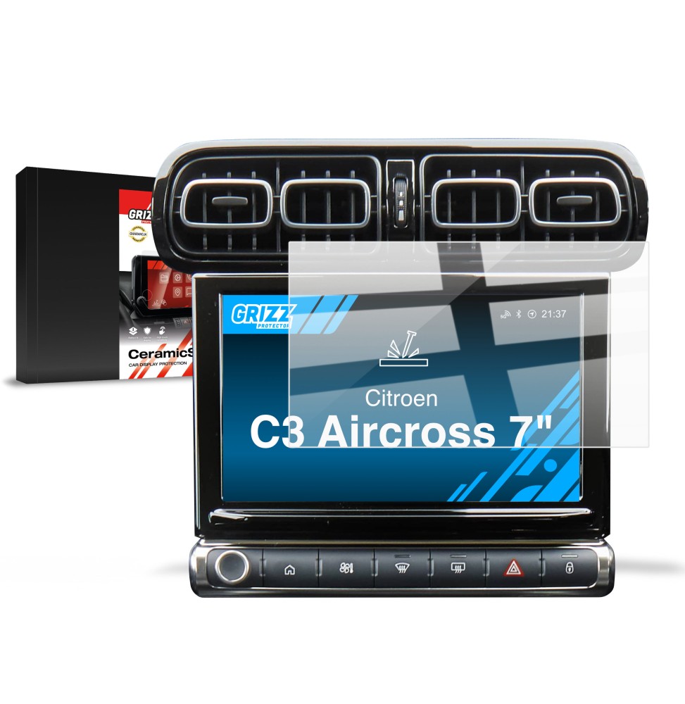 Folia ceramiczna na ekran Citroen C3 Aircross 7" (2021-2024) Grizz
