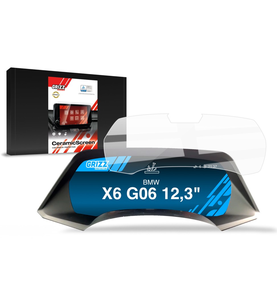 Folia ceramiczna na ekran BMW X6 G06 Live Cockpit Sensor 12,3" (2019-2023) Grizz