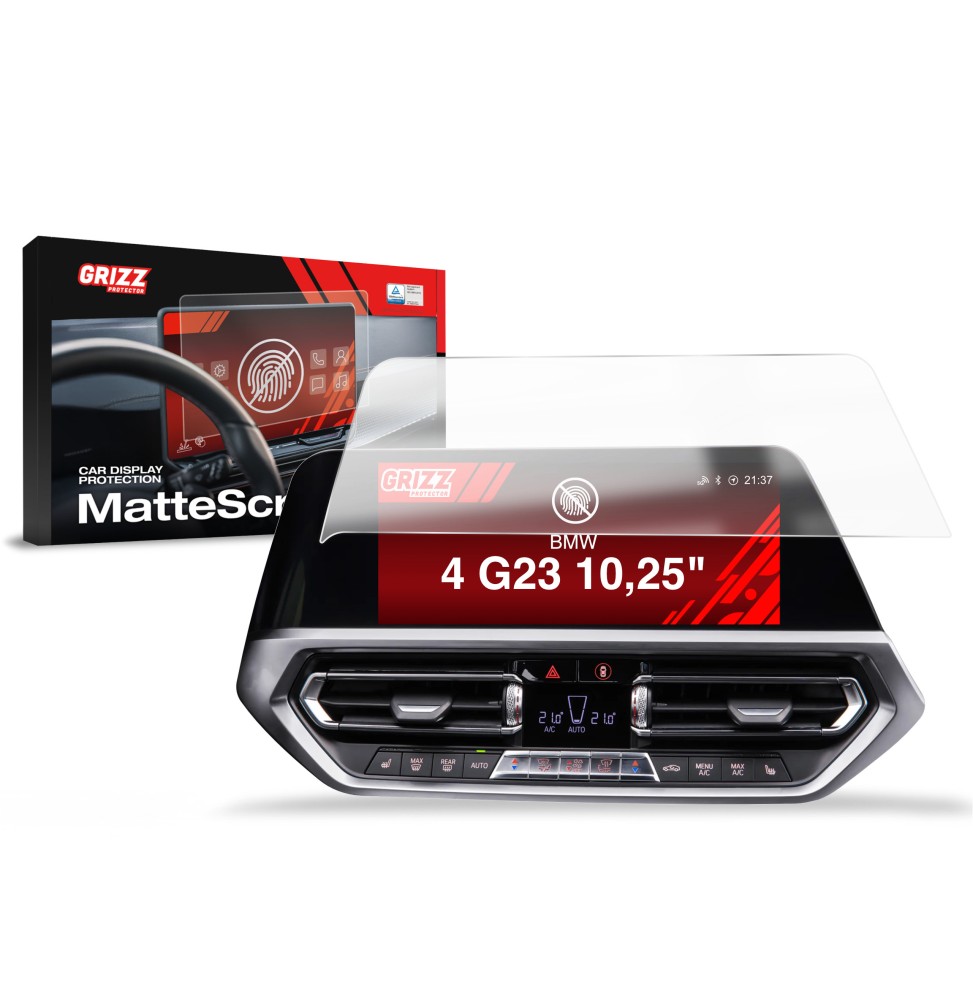 Folia antyodciskowa na ekran BMW 4 G22 10,25" (2020-2023) matowa Grizz