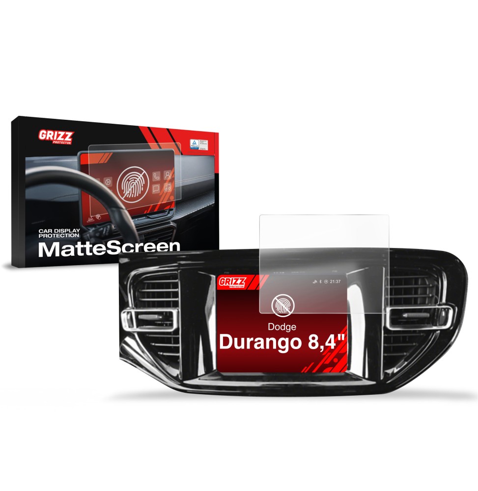 Folia antyodciskowa na ekran Dodge Durango (2020-2024) matowa Grizz