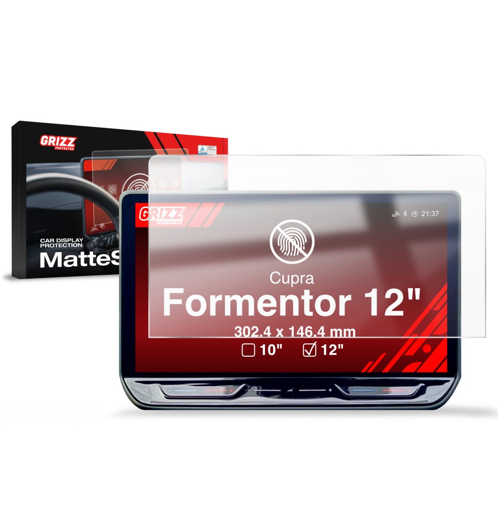 Folia antyodciskowa na ekran Cupra Formentor 12" (2020-2024) matowa Grizz