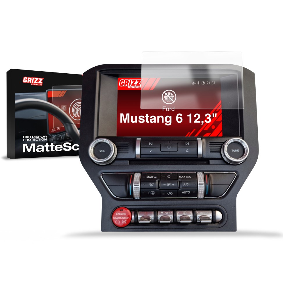 Folia antyodciskowa na ekran Ford Mustang 6 (2014-2023) matowa Grizz
