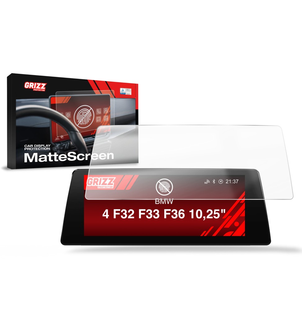 Folia antyodciskowa na ekran BMW 4 F32 F33 F36 Android Radio 10,25" (2013-2021) matowa Grizz