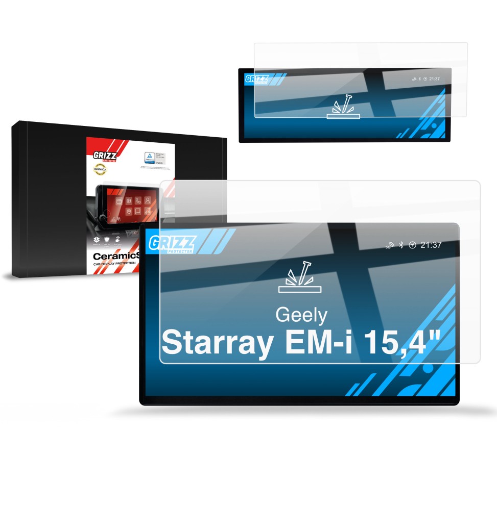 Folia ceramiczna na ekran Geely Starray EM-i 15,4" (2025-2026) Grizz 2w1