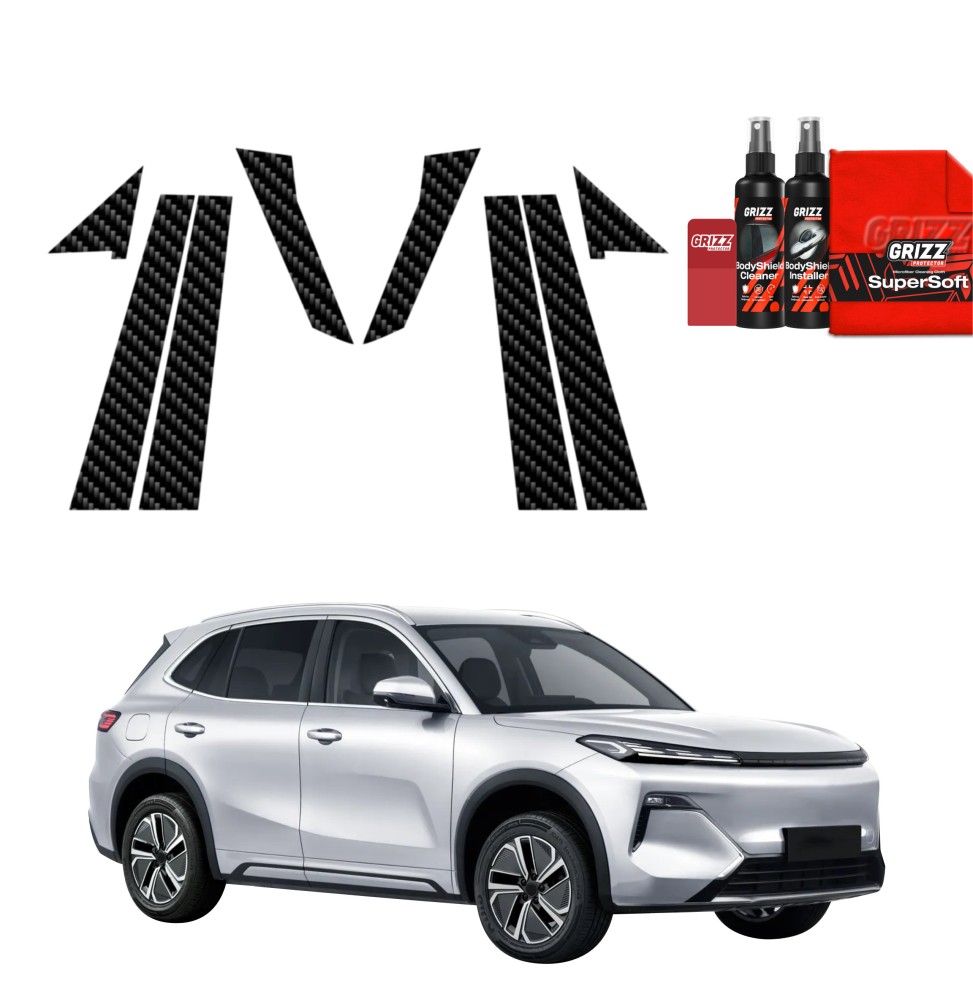 8w1 Folia karbonowa na słupki do Geely Starray EM-i (2025-2026)