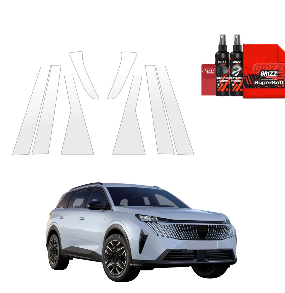 8w1 Folia ochronna na słupki do Peugeot 5008 (2025-2026)