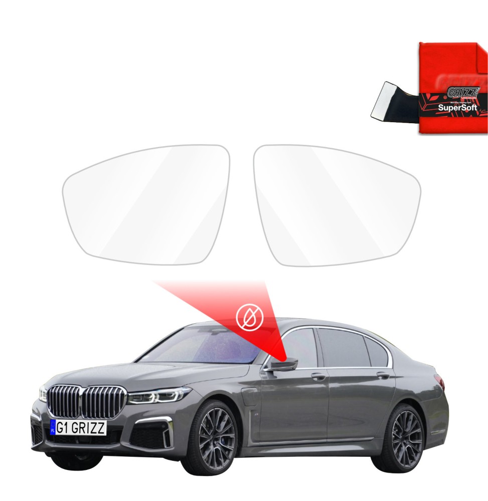 Folia przeciwdeszczowa na lusterka do BMW 7 G12 (2015-2022)