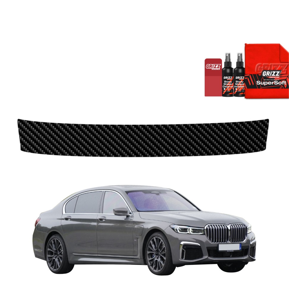 Folia karbonowa na próg bagażnika do BMW 7 G12 (2015-2022)