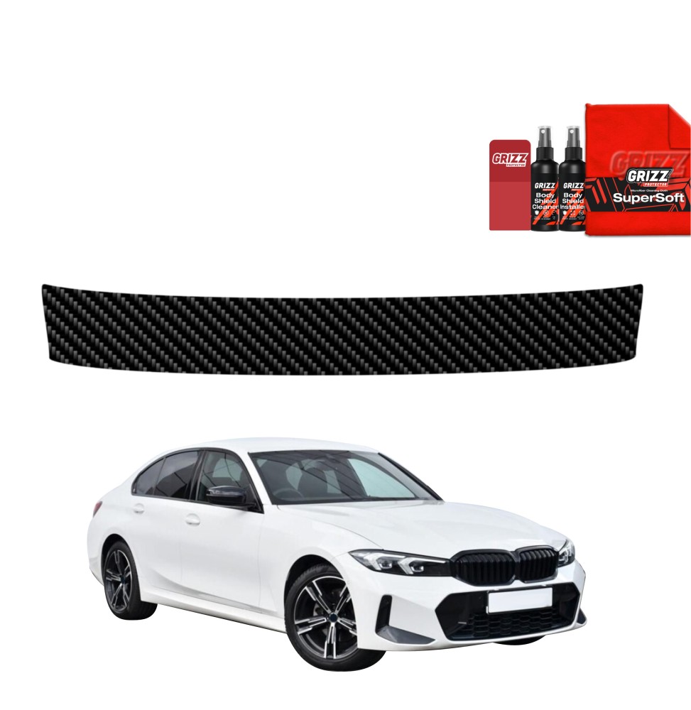 Folia karbonowa na próg bagażnika do BMW 3 G20 Sedan (2022-2026)