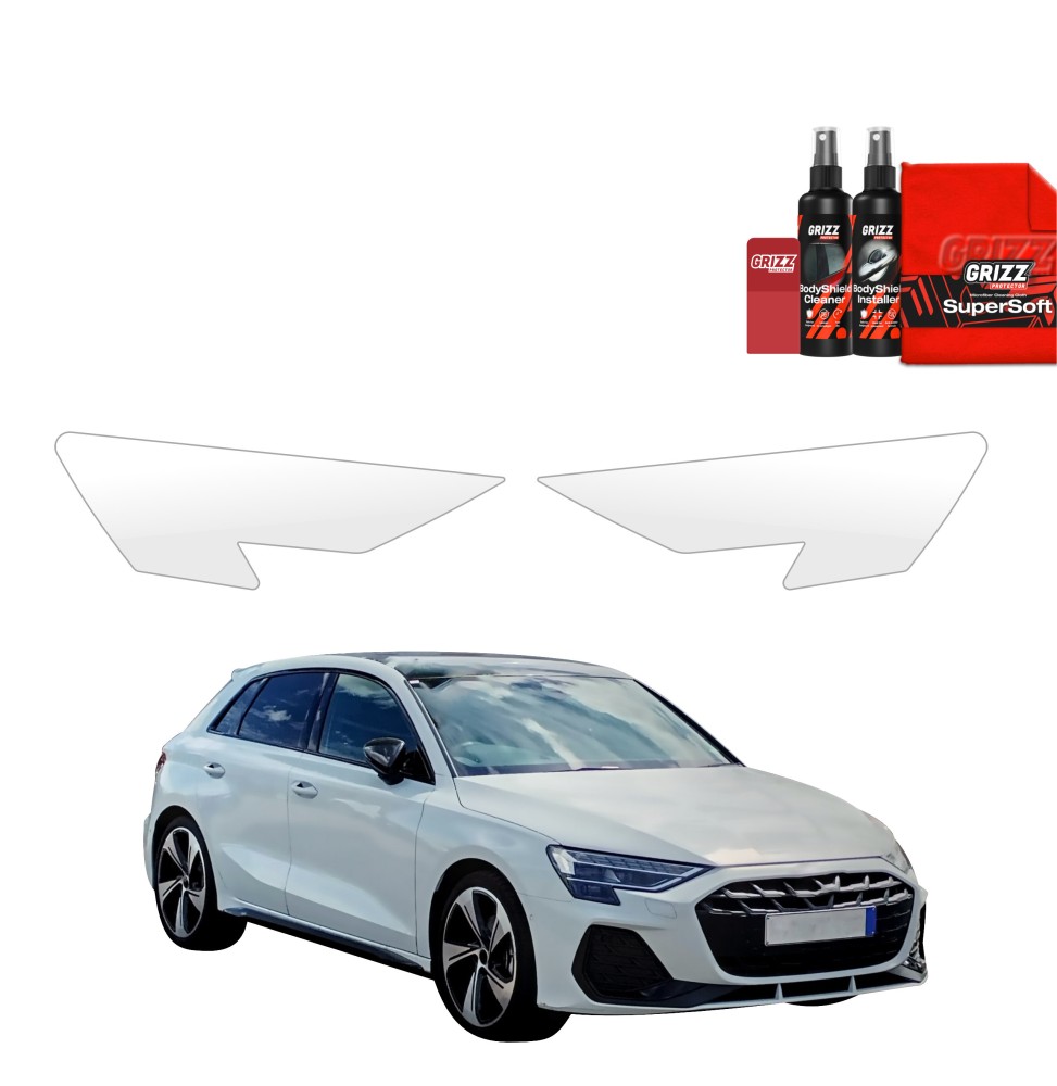 2w1 Folia ochronna na lampy do Audi A3 8Y Hatchback 5D (2024-2026)