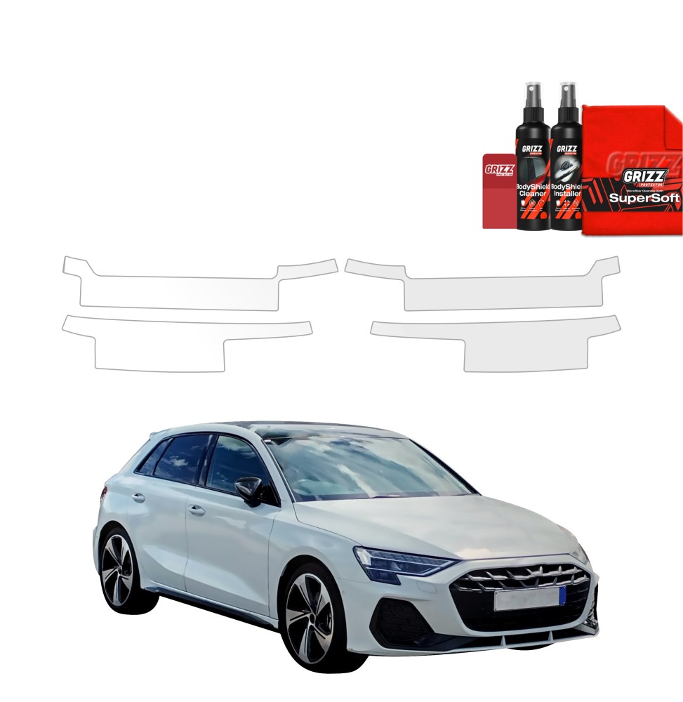 4w1 Folia ochronna na progi do Audi A3 8Y Hatchback 5D (2024-2026)