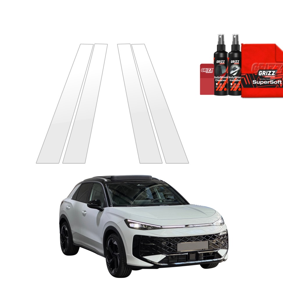 4w1 Folia ochronna na słupki do Volkswagen T-Roc (2025-2026)