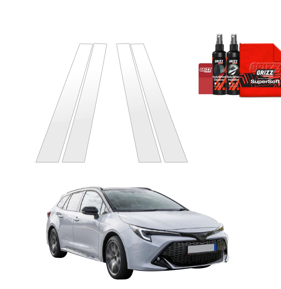 4w1 Folia ochronna na słupki do Toyota Corolla Kombi (2019-2022)