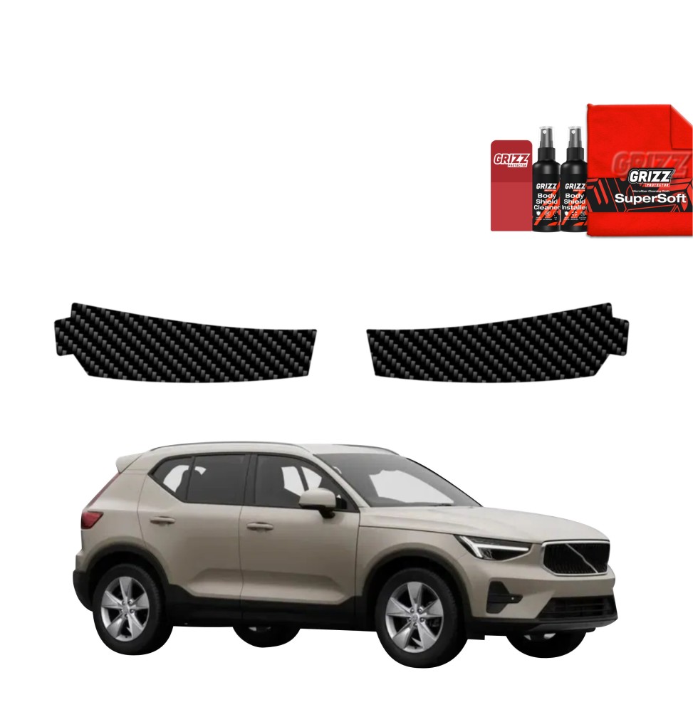 2w1 Folia karbonowa na próg bagażnika do Volvo XC40 (2022-2026)