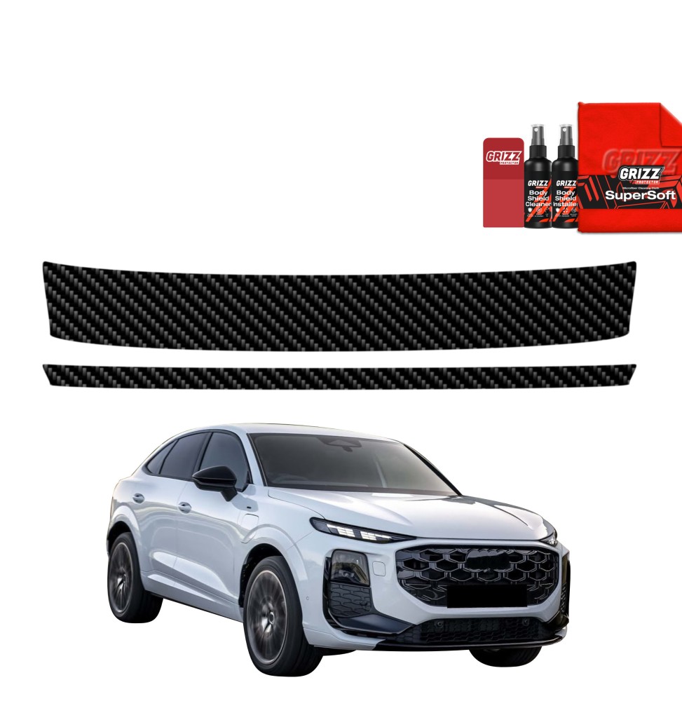 2w1 Folia karbonowa na próg bagażnika do Audi Q3 Sportback (2025-2026)