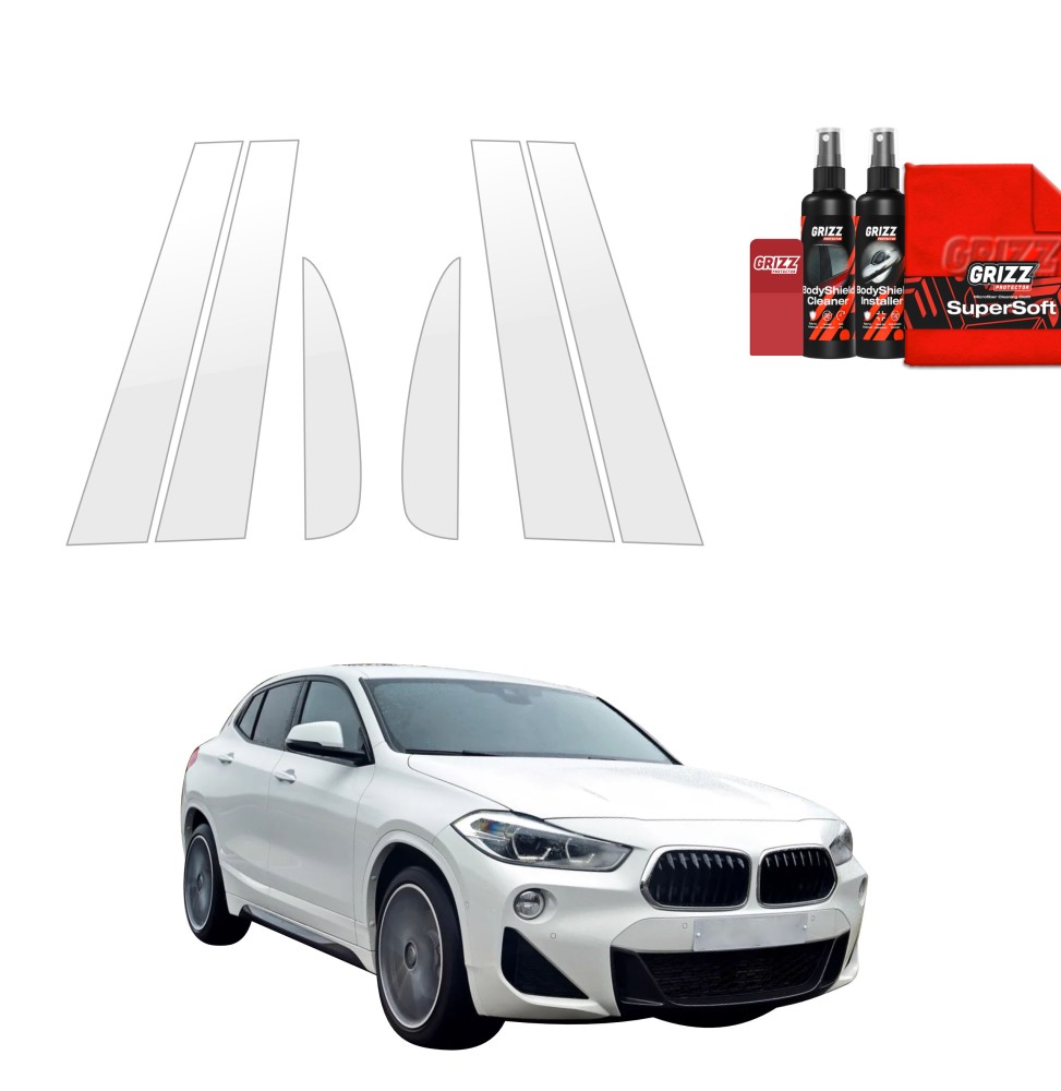 6w1 Folia ochronna na słupki do BMW X2 (2017-2023)