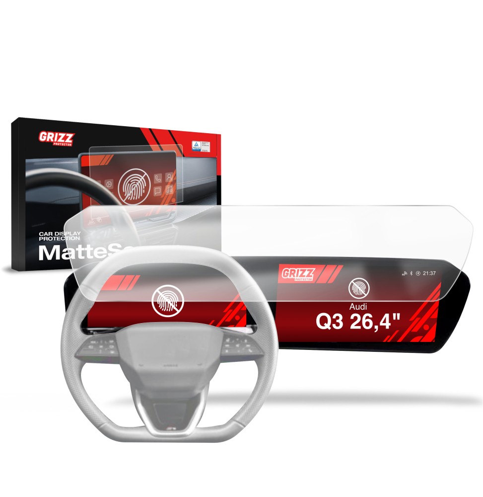 Folia antyodciskowa na ekran Audi Q3 (2025-2026) matowa Grizz