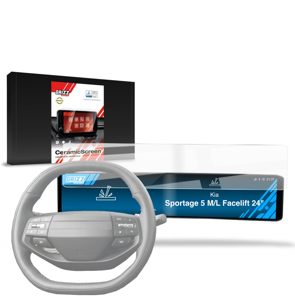 Folia ceramiczna na ekran Kia Sportage 5 M/L Facelift 24" (2025-2026) Grizz