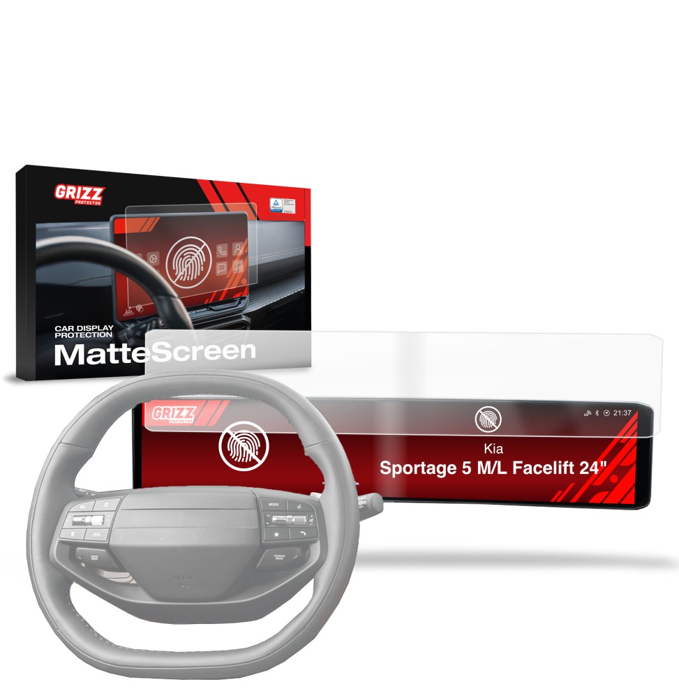 Folia antyodciskowa na ekran Kia Sportage 5 M/L Facelift 24" (2025-2026) matowa Grizz