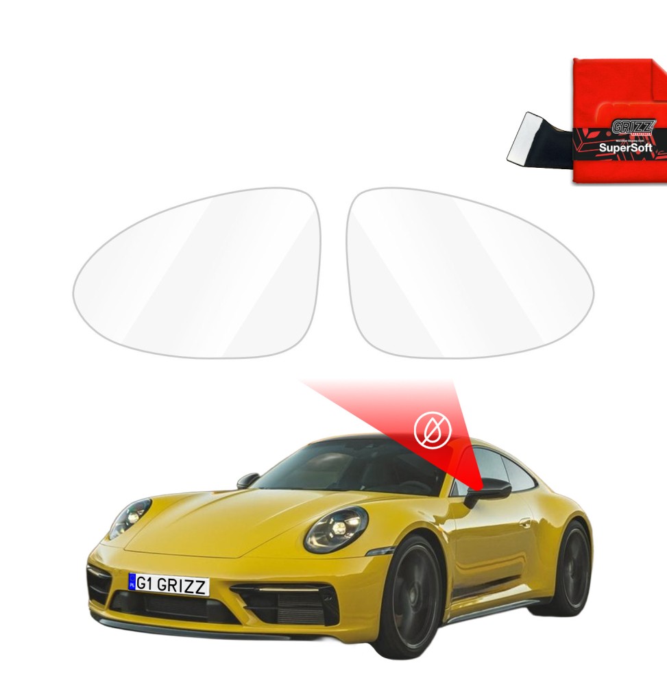 Folia przeciwdeszczowa na lusterka do Porsche 911 992 (2024-2026)