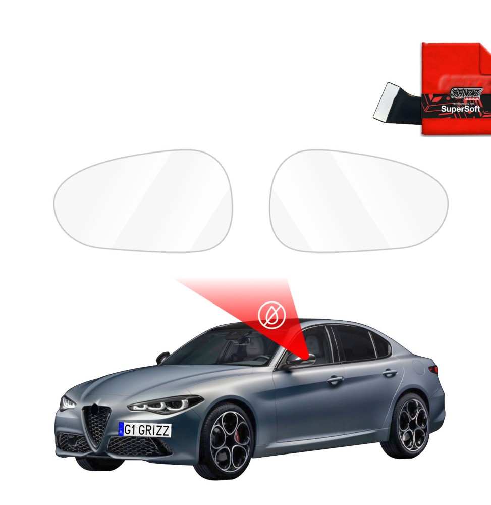 Folia przeciwdeszczowa na lusterka do Alfa Romeo Giulia (2016-2026)