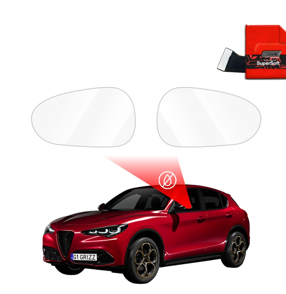 Folia przeciwdeszczowa na lusterka do Alfa Romeo Stelvio (2017-2026)