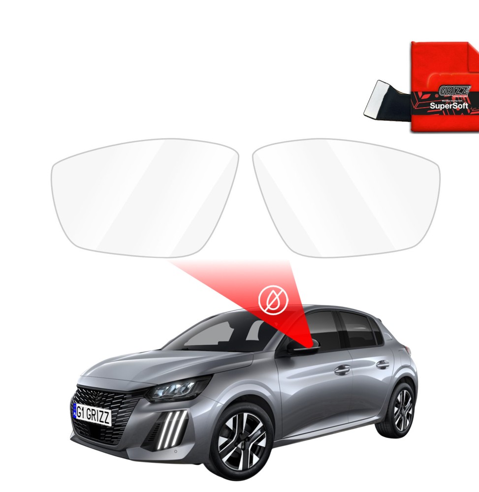 Folia przeciwdeszczowa na lusterka do Peugeot 208 2 (2019-2026)