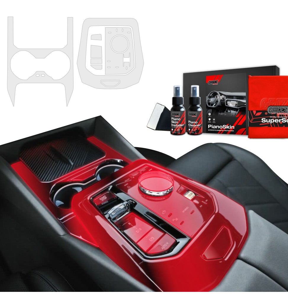 2w1 Grizz folia ochronna do wnętrza BMW 5 G60 (2023-2026) Antyodciskowa PianoSkin