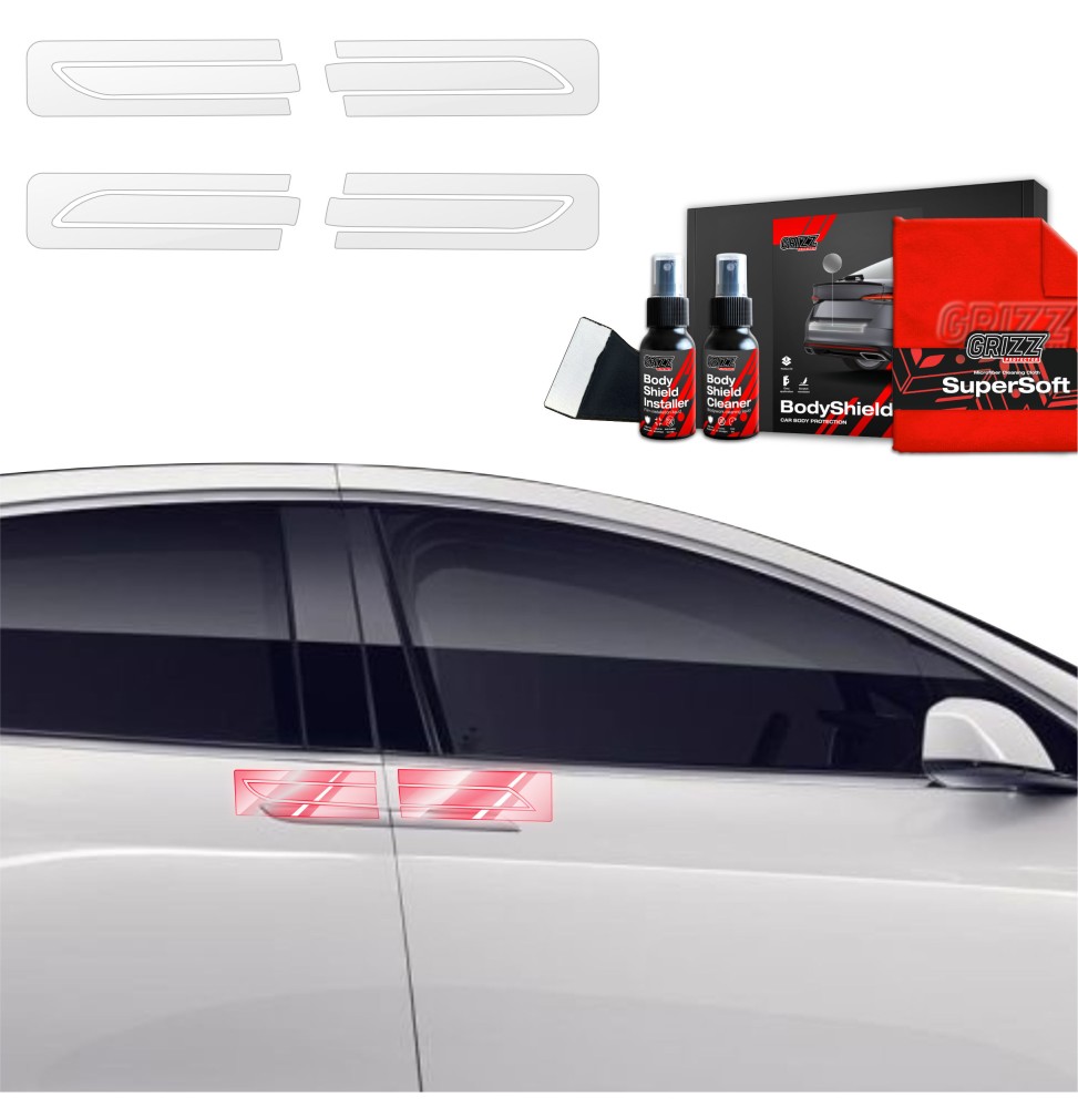 4w1 Folia ochronna na klamki do Tesla Model X (2021-2026)